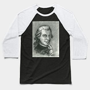 Wolfgang Amadeus Mozart - charcoal portrait Baseball T-Shirt